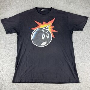 The Hundreds Pixelated Adam Bomb Tshirt Brown Size Large Nice Fade Skate Baggy